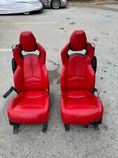 2020-2023 C8 Corvette - OEM GT2 Seat Adrenaline Red Carbon Fiber PAIR picture