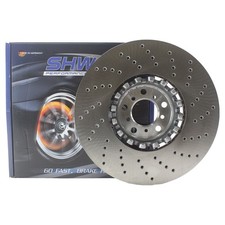 SHW Performance Front Driver Left 395mm Drilled Brake Disc Rotor for BMW F85 F86 picture