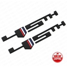 2x Chevrolet Camaro 45TH Anniversary Fender Badge Sport Adhesive Emblem Black picture