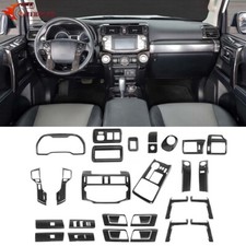 🌟31x Carbon Fiber Full Interior Covers Trim Set for 4Runner 2010-19 Accessories picture