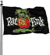 Rat Fink Flag Banner Sign Matco 3x5 Ft Hot Rod Ford Chevy Mustang Mopar Man Cave picture