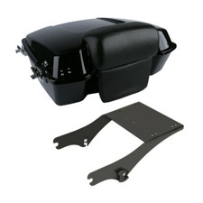 Chopped Trunk Backrest Pad+ Rack Fit For Harley Touring 1997-2008 picture