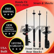 KYB OEM Front Struts & Rear Shocks For 2015-2020 Honda Fit Lifetime Warranty picture