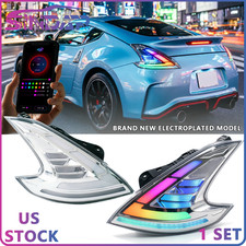 White Style RGB LED Tail Lights for Nissan 370z Fairlady Z Nismo Z34 2008-2021 picture