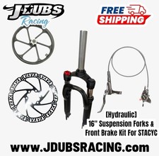 Stacyc 16e Front Suspension Kit with Shimano Full Hydraulic Front Brake picture