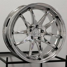 One 18x9.5 Aodhan DS02 DS2 5x114.3 30 Vacuum Chrome Wheel Rim 73.1 picture