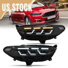 2X LED Headlights For Ford Fusion 2013-2016 Head Front Lamps Assembly Animation picture