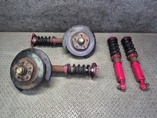 87-89 NISSAN Z31 300ZX NA FRONT & REAR COILOVER SHOCK ABSORBER WHEEL HUB SET picture