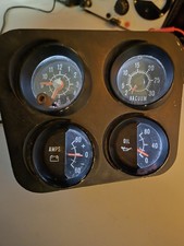 RARE AMC Hornet AMX Pacer Center Console Rallye Gauges W/Vacuum, Working Clock. picture