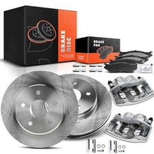 8Pcs Front Disc Rotor & Ceramic Brake Pads +Calipers for Dodge Durango Ram 1500 picture