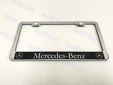 1pc [MERCEDES Reserved Style] STAINLESS STEEL CHROME License Plate Frame picture