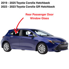Fit 19-25 Toyota Corolla Hatchback 20-25 Sedan Passenger Rear Door Window Glass picture