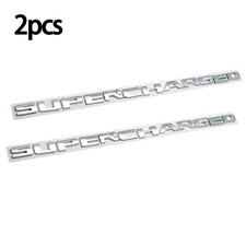 2X Supercharged Emblem Universal 3D Badge Super Charged Logo Nameplate Sticker picture