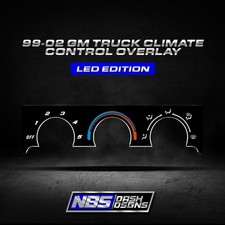 99-02 GM Truck & Suv Climate Control Overlay (Led Edition) picture