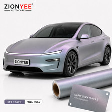 Matte Gray Purple Color Shift Vinyl Wrap Chameleon Car Wrap 5FT x 50FT Capri picture