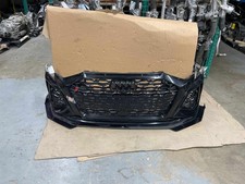 2022-2024 AUDI RS3 OEM FRONT BUMPER COVER ASSEMBLY MYTHOS BLACK METALLIC *CRACK* picture