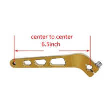Gold CNC-Cut Aluminum Shift Lever for Harley 91-17 Dyna Street Bob FXDWG FXDC picture