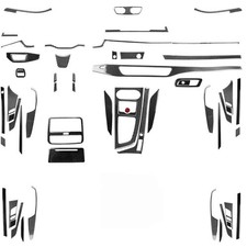 60Pcs Real Carbon Fiber Full Interior Dash Trim Kits For Audi A4 A5 B9 2017-2024 picture