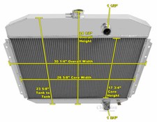 RN Champion 2 Row Radiator for 1961 - 1964 Ford F-Series 6 Cylinder Engine picture