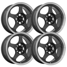 (Set-4) Vors SP1 17x8 5x100/5x114.3 Black Machined 35mm Wheels Rims 17 Inch picture