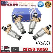 4x Fuel Injectors for 1993 94 95 96 97 Toyota Corolla Geo Prizm 1.6L 23250-16150 picture