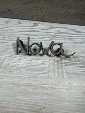Vtg 1968 69 70 71 72 Chevrolet Nova Car Front Fender Emblem Script 3943200 picture