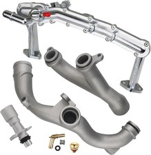 Upgraded Metal Coolant Water Pipe System Kit Compatible with Land Silver  picture