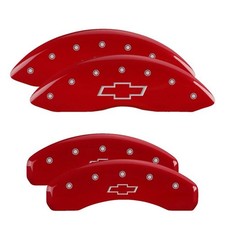 MGP 14252SBOWRD Front & Rear Red Caliper Covers for 2019-2026 Chevy Tahoe picture