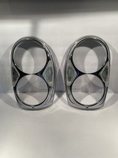 1965-73 Mercedes Benz CHROME HEADLIGHT BEZEL SET Bosch W108 W109 W110 W111 W112 picture