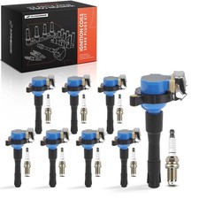 A-Premium 8x Ignition Coils & 8x Iridium Spark Plug for Land Rover Range Rover picture