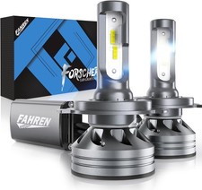 Fahren 2x H4/9003/HB2 LED Headlight 90000LM High/Low Light Bulbs Kit 6500K White picture