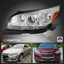 Fit 2013-2015 Chevy Malibu Left Driver Side Halogen Projector Headlight Headlamp picture