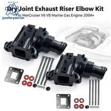 For MerCruiser Dry Joint Exhaust Risers 864591T02 4 Inch Outlet V6 V8 Marine picture