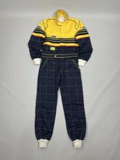 Vintage Sparco Nomex Racing Suit Blue Yellow Size 56 CSAI 1986 Motorsport Car picture