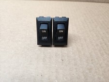 (2) SIGMA SNAP-IN ROCKER AUTO RV ON/OFF BLACK SWITCH 20A 15A 14V 12V TOGGLE NEW picture