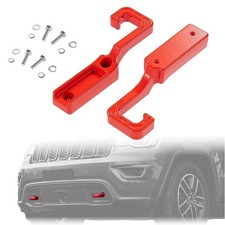 Pair Red Steel Tow Hooks Kit For Jeep Grand Cherokee WK2 2015-2023 2016 picture