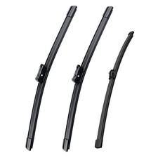 For Audi Q3 Quattro 2013-2018 Set of 3 Front and Rear Windshield Wiper Blades picture