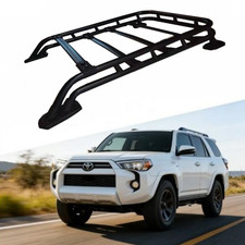 Black Adjustable Roof Rack Cargo Basket w/Bolts For Toyota 4Runner 2010-2024 23 picture