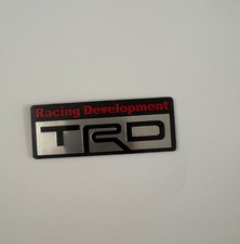TRD Racing Development Toyota Aluminum Emblem Name Badge JDM Decoration Sticker picture