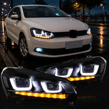 For 2010-2014 Volkswagen VW MK 6 Golf 6 LED DRL Headlights Sequential Indicator picture