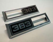 1968 Chevelle Impala Nova '383' Emblem Marker Light Bezel Front Fender Billet picture