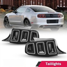 For 2010-2014 Ford Mustang Tail Lights LED Rear Brake Lmap Sequential Clear Lens picture