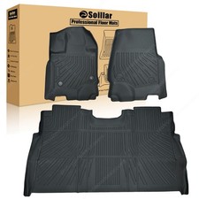 For 2015-2025 Ford F-150 with Storage Super Crew Cab TPE Floor Mats Liner Set picture