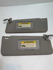 2007-2012 Acura MDX Left/Right Sun Visor Set Driver Passenger Gray OEM picture