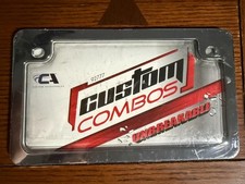 Custom Accessories Motorcycle Custom Combos Unbreakable Novelty Plate 92777 New picture