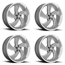 Set 4 US Mag U133 Desperado 22x10.5 5x4.75 1mm Anthracite Milled Wheels 22