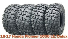 16-17 Honda Pioneer 1000 LE/Delux Full Tire Set 27x9R14 & 27x11R14 Radial 8PR picture