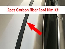 For MITSUBISHI 2003-2021 Models 2pcs Flexible CARBON FIBER ROOF TRIM Molding Kit picture