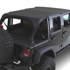 For Jeep Wrangler JK 2018 Smittybilt 94635 Outback Black Diamond Bikini Top picture