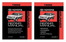 1999 Toyota 4-Runner Shop Service Repair Manual Book picture